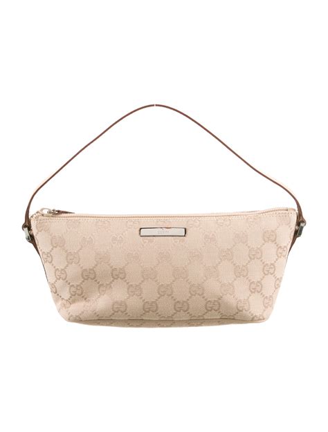 Gucci GG Canvas Boat Pochette Shoulder Bag on SALE 